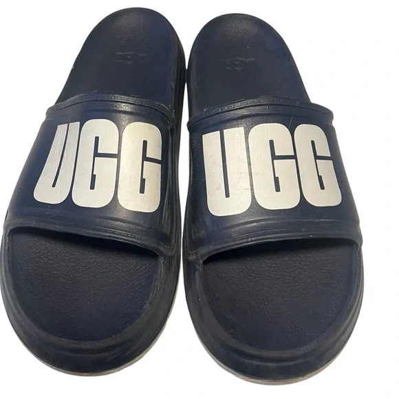 UGG mens Blue Slide Sandals - Picture 1 of 4